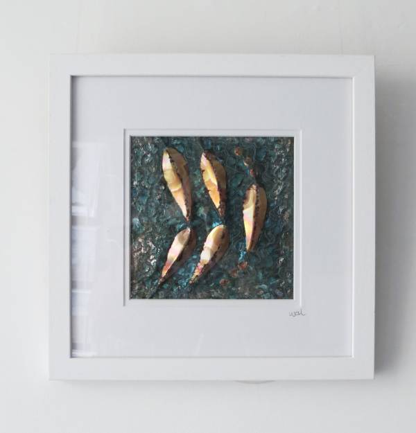 - Mixed Media on textile, Painting by Wendy Horner, measuring 15 x 15 cm (H x W) framed at 30 x 30 cm £145